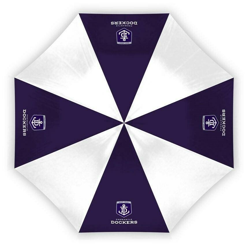 AFL Compact Umbrella - Fremantle Dockers - Rain - Glovebox - 60cm Length W17cm