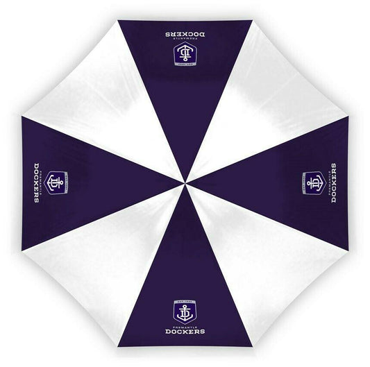 AFL Compact Umbrella - Fremantle Dockers - Rain - Glovebox - 60cm Length W17cm