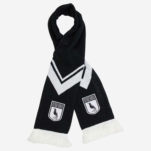NRL Retro Scarf - Western Suburbs Magpies - Rugby League