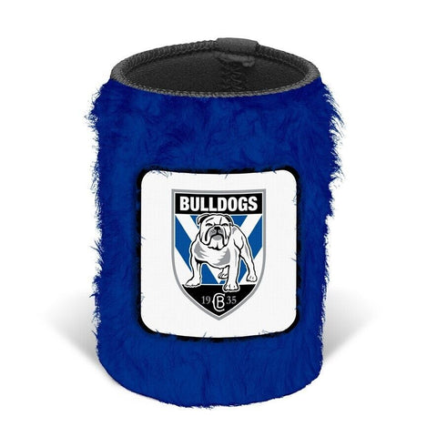 NRL Fluffy Stubby Cooler - Canterbury Bulldogs - Can Holder