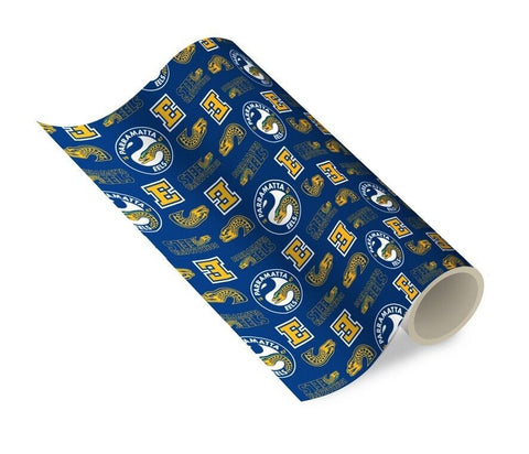 NRL Wrapping paper - Paramatta Eels - New Design - Gift Wrap - 49cm X 69cm