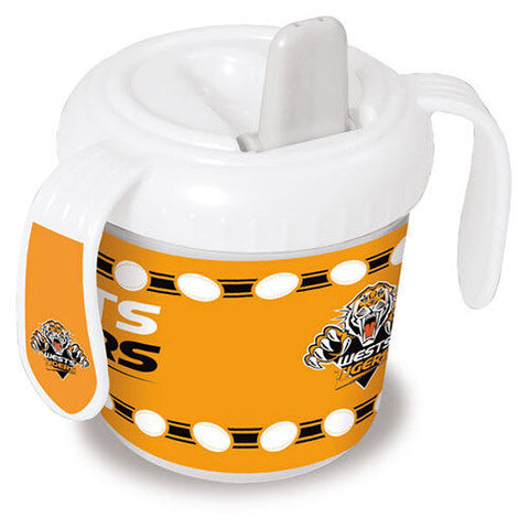 NRL - Baby Infant Sippy Cup Mug - West Tigers  - Grip Handles Drink Sip Sipper
