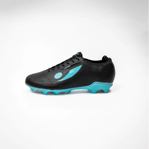 CONCAVE Halo v2 FG Football Boot - Black/Cyan - Youth - Kids