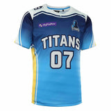 NRL 2022 Warm Up Tee Shirt - Gold Coast Titans - Rugby League - DYNASTY