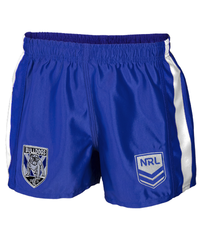 NRL Supporter Footy Shorts - Canterbury Bulldogs - Kids Youth Adults