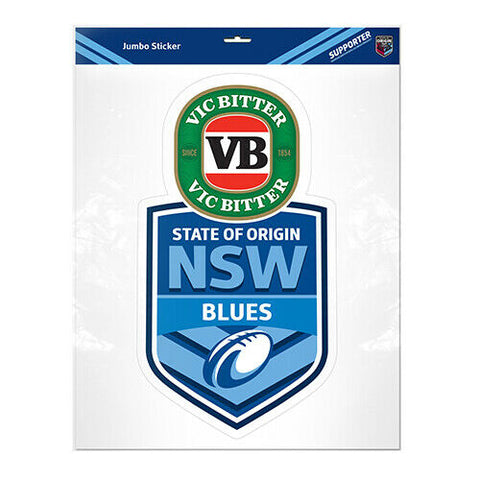 NRL Jumbo Origin Decal - New South Wales Blues NSW - Sticker - 370mm x 482mm