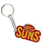 AFL Logo Metal Key Ring - Gold Coast Suns - Keyring - Aussie Rules - TROFE