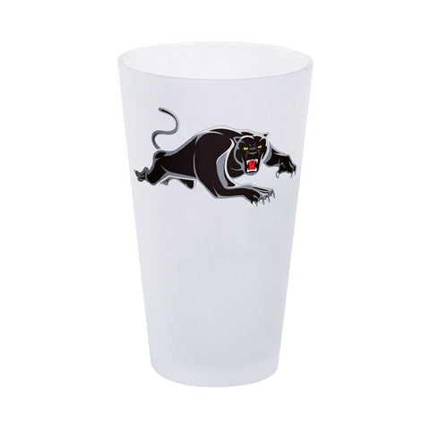 NRL Frosted Conical Glass Set Of Two - Penrith Panthers - 450ml