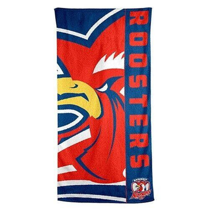 NRL Team Supporter Beach Bath Gym Towel - Sydney Roosters