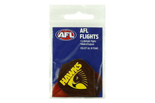 AFL Replacement Dart Flights Set Of 3 - Hawthorn Hawks - Darts