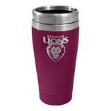 AFL Coffee Travel Mug - Brisbane Lions - Thermal Drink Cup With Lid