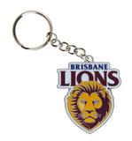 AFL Logo Metal Key Ring - Brisbane Lions - Keyring - Aussie Rules - TROFE