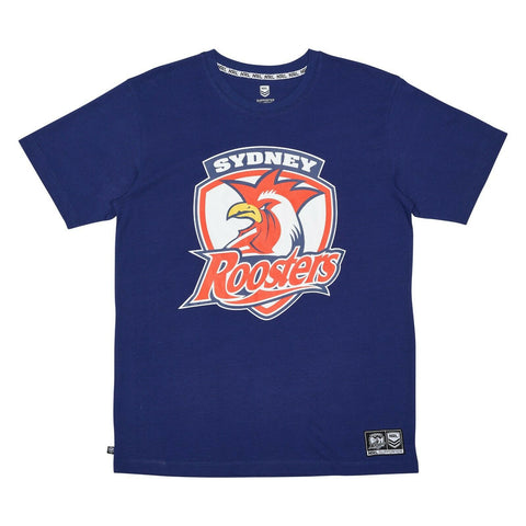 NRL Cotton Logo Tee Shirt - Sydney Roosters - Mens - Rugby League