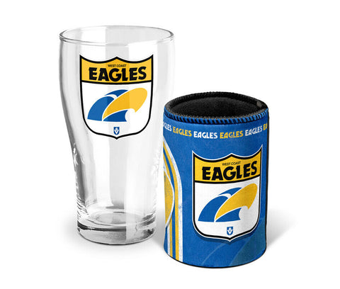 AFL Heritage Pint and Can Cooler Set - West Coast Eagles - Stubby Cooler