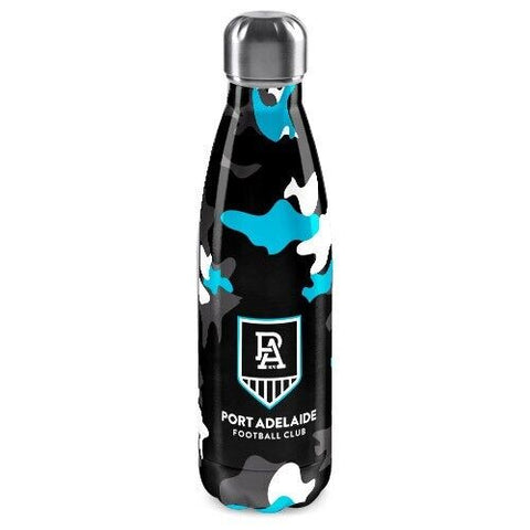 AFL Stainless Steel Wrap Water Bottle - Port Adelaide Power - 500mL