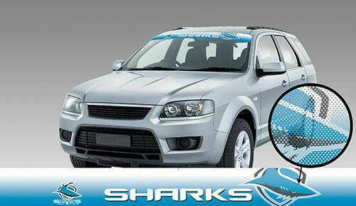 NRL Window Sun Visor Decal - Cronulla Sharks - See Thru Car Sticker - UV Safe