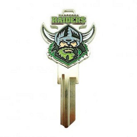 NRL 3D House Key - Canberra Raiders - LW4 Blank Metal Badge Keys - Rugby League