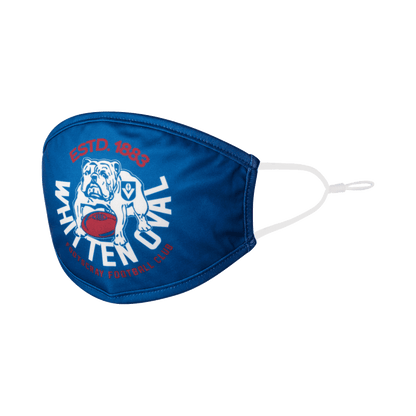 AFL Face Mask 2 Pack - Western Bulldogs - Washable - Adult - 3 Layer Protection