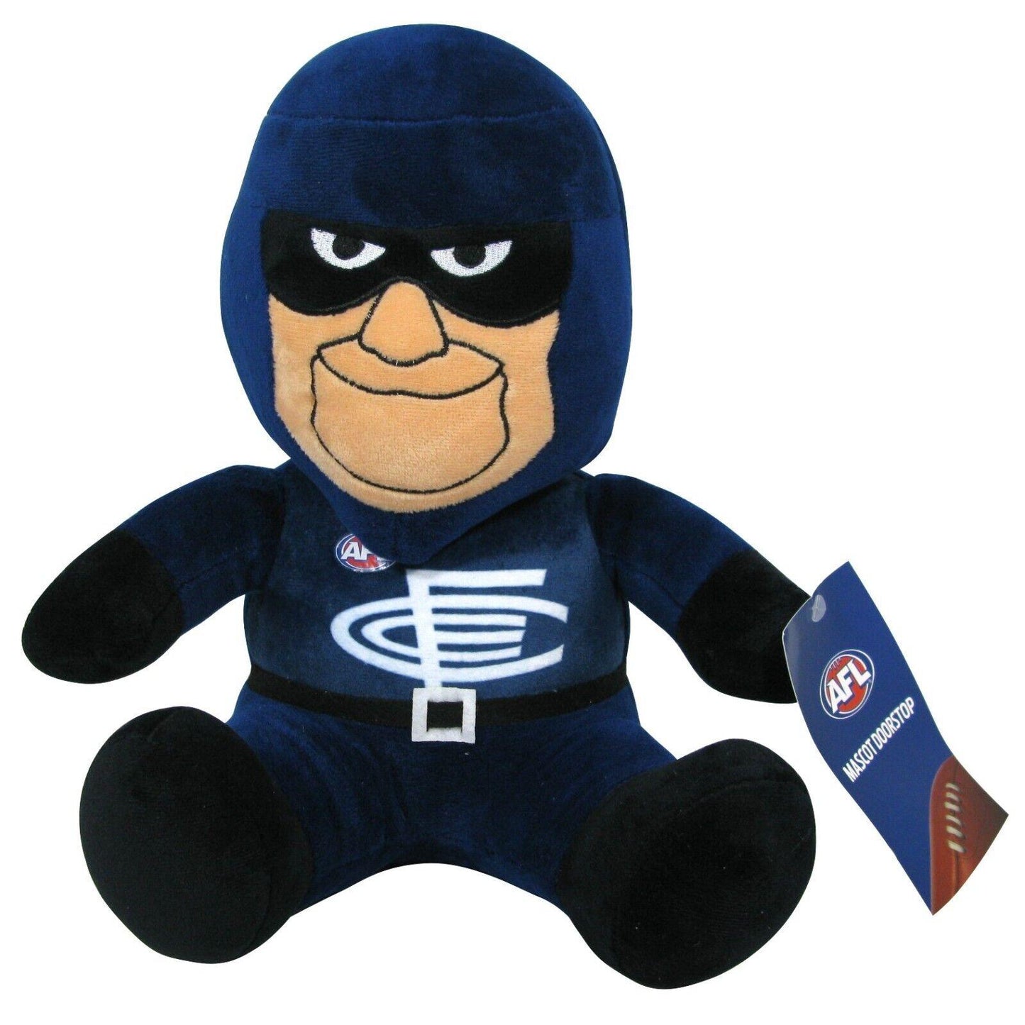 AFL Carlton Blues - Mascot Door Stop - Plush Door Weight - 28cm Tall