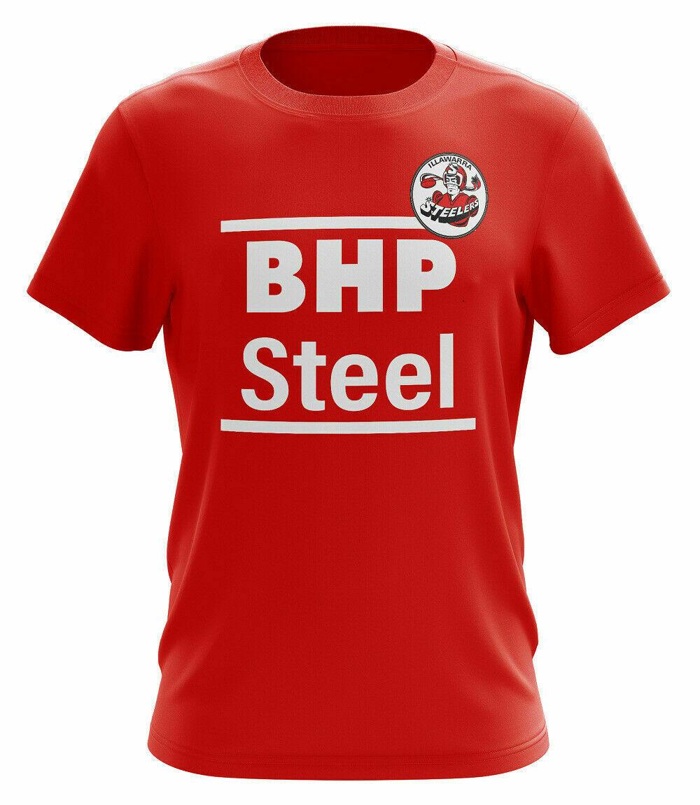 NRL Retro Heritage Cotton Tee Shirt - 1987 Illawarra Steelers - Vintage