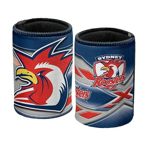 NRL Stubby Can Cooler - Sydney Roosters - Drink - Rubber Base - Neoprene