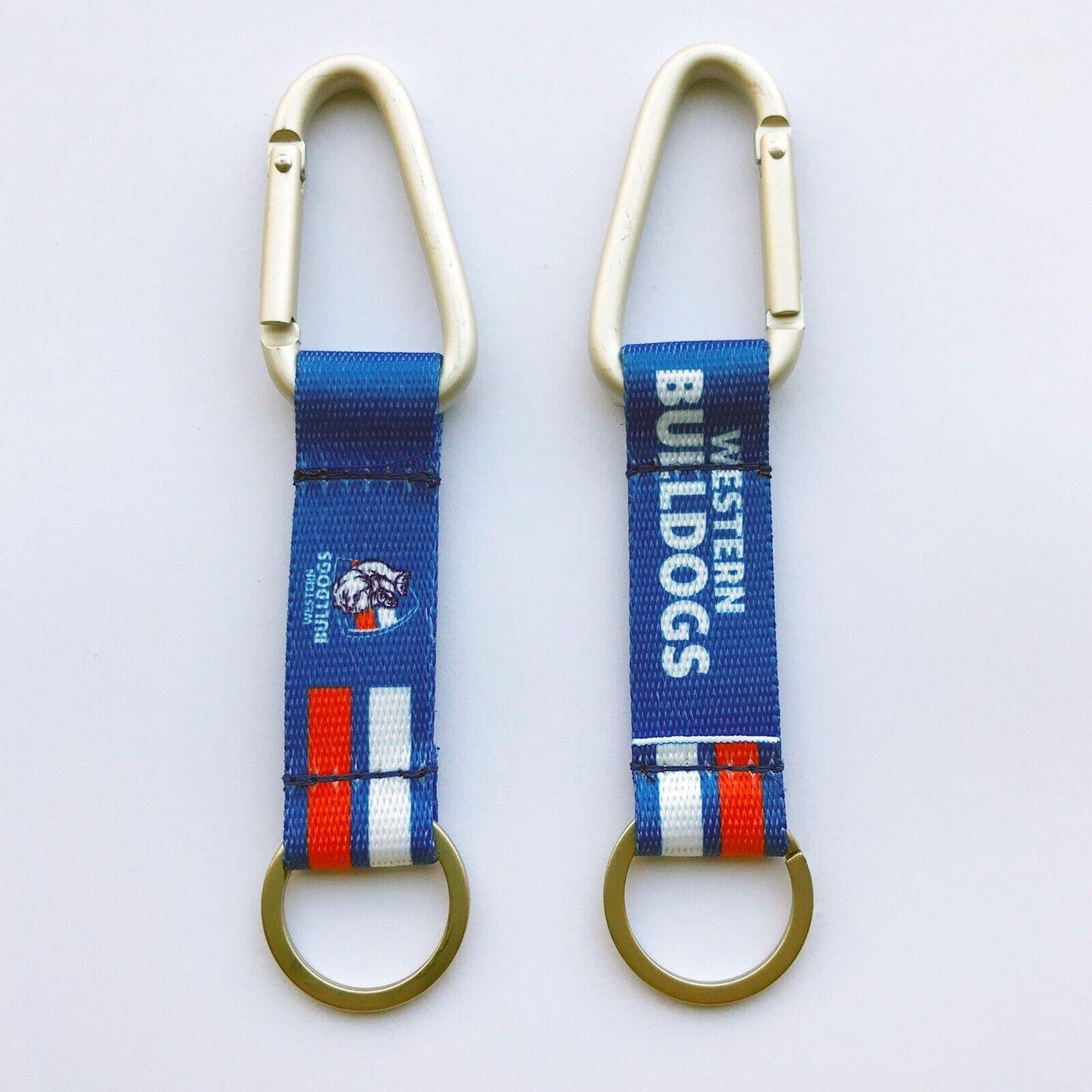 AFL Carabiner Key Ring - Western Bulldogs - Keyring - Clip and Ring