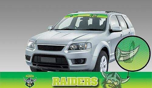 NRL Window Sun Visor Decal - Canberra Raiders - See Thru Car Sticker - UV Safe