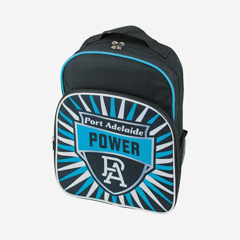 AFL Shield Backpack - Port Adelaide Power - Kids Bag - School Back Pack