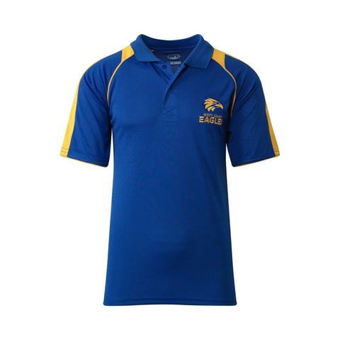 AFL Essentials Polo Tee Shirt - West Coast Eagles - Adult