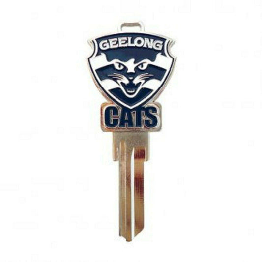 AFL 3D House Key - Geelong Cats - LW4 Blank Metal Badge Keys