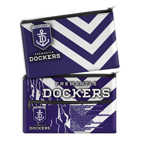 AFL Pencil Case - School - Work - Large - Fremantle Dockers - Team Song