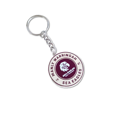 NRL Round Key Ring - Manly Sea Eagles - Keyring - Rugby League - TROFE