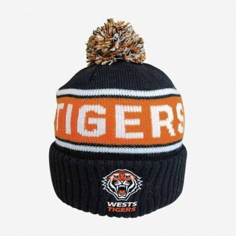 NRL Striker Beanie - West Tigers - Warm - Winter Hat - Adult