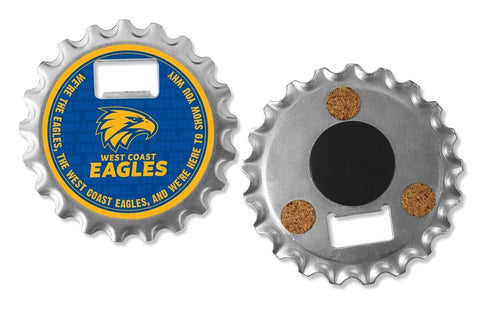 AFL Bottle Opener, Magnet & Coaster - West Coast Eagles  - Aussie Rules