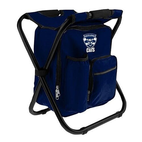 AFL Geelong Cats - Insulated Cooler Bag Camping Stool - Foldable Storage