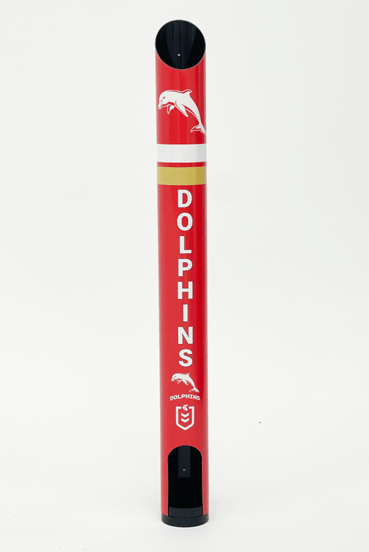 NRL Stubby Cooler Dispenser - Dolphins - Fits 8 Cooler Wall Mount