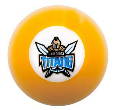 NRL Pool Snooker Billiards - Eight Ball Or Replacement - Gold Coast Titans