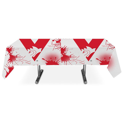 AFL Table Cover - Sydney Swans - Tablecloth - 200cmx100cm - Acrylic Nylon