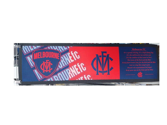 AFL Bar Runner - Melbourne Demons - Bar Mat - Team Song - 25cm x 90cm