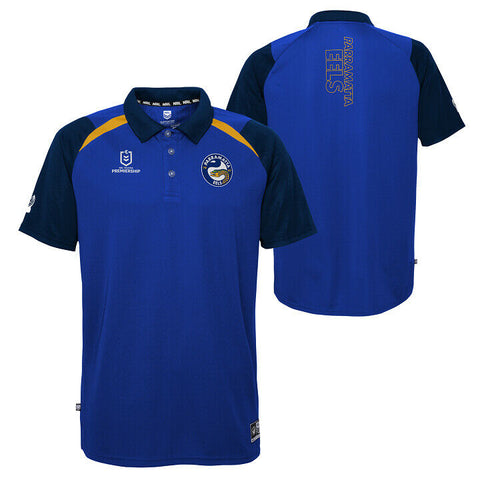 NRL Mens Performance Supporter Polo Shirt - Parramatta Eels