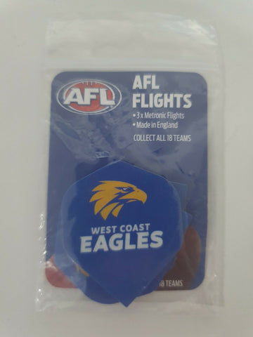 AFL Replacement Dart Flights Set Of 3 - West Coast Eagles - Darts