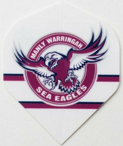 NRL Replacement Dart Flights Set Of 3 - Manly Sea Eagles - Darts