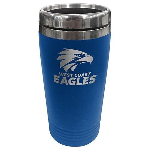 AFL Coffee Travel Mug - West Coast Eagles - Thermal Drink Cup With Lid