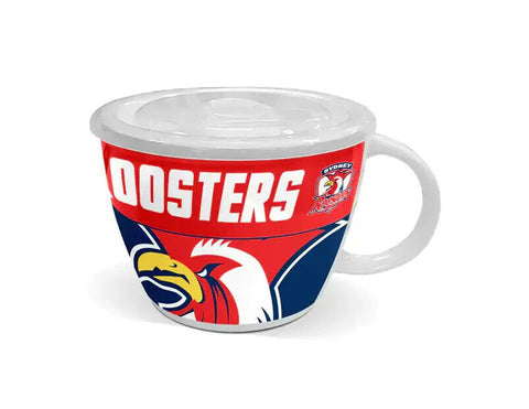 NRL Soup Mug with Lid - Sydney Roosters - Ceramic - 850mL Capacity